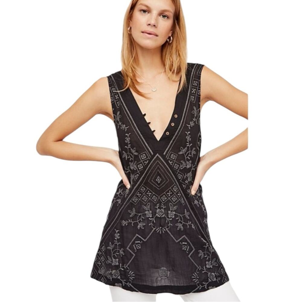 Free People Sweetest Shifty Sheer Dress Size XS